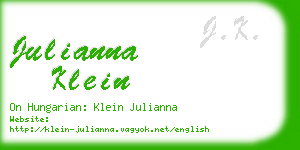 julianna klein business card